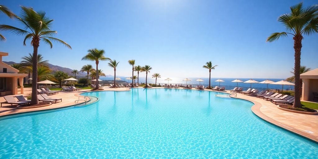 Luxury resort pool, Cabo San Lucas, Mexico