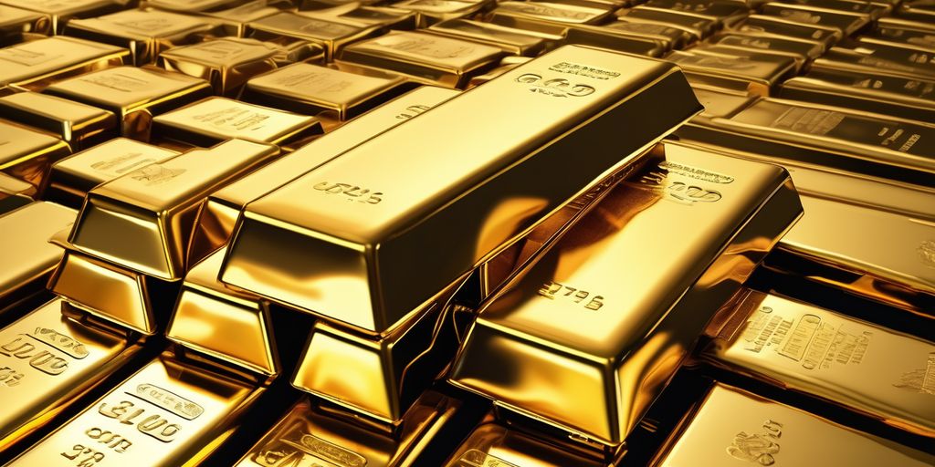 gold bars and falling interest rates