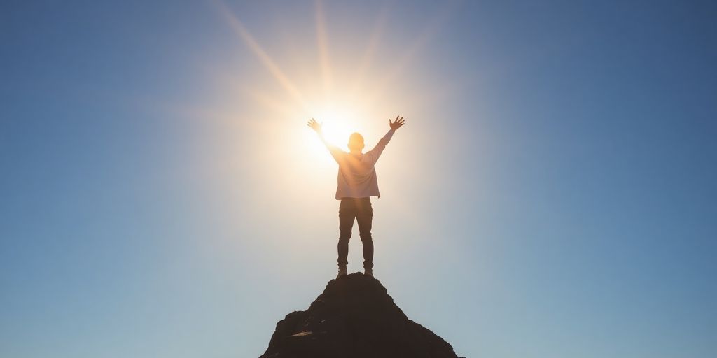 Person achieving goals with ADHD.