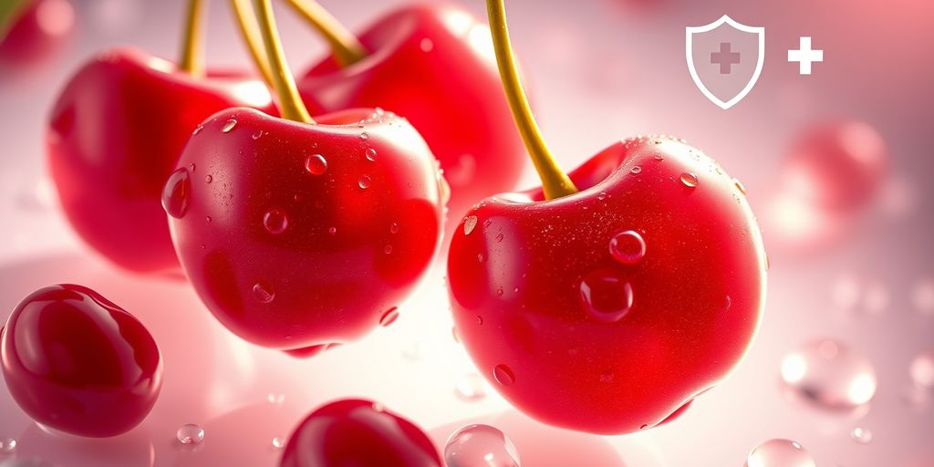 Cherries symbolizing immune support