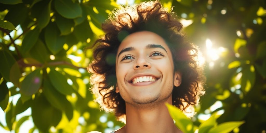 Person enjoying vibrant health with a strong heart.