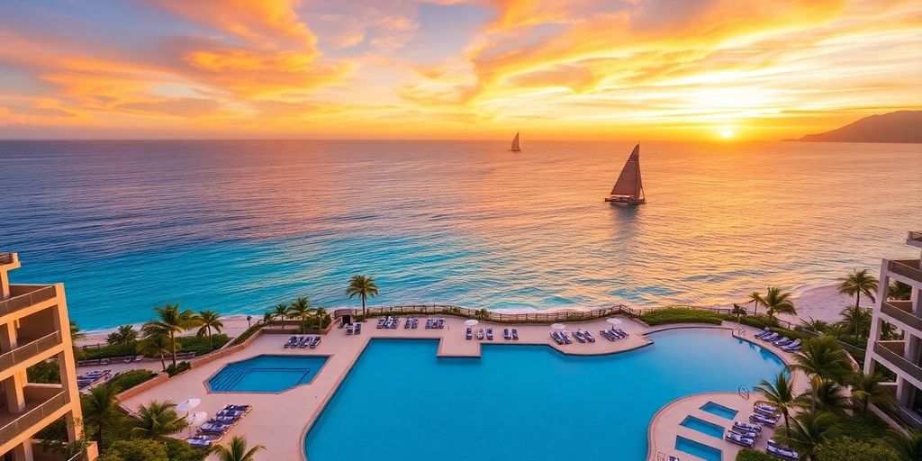 Luxurious oceanfront view of The Cape, a Thompson Hotel.