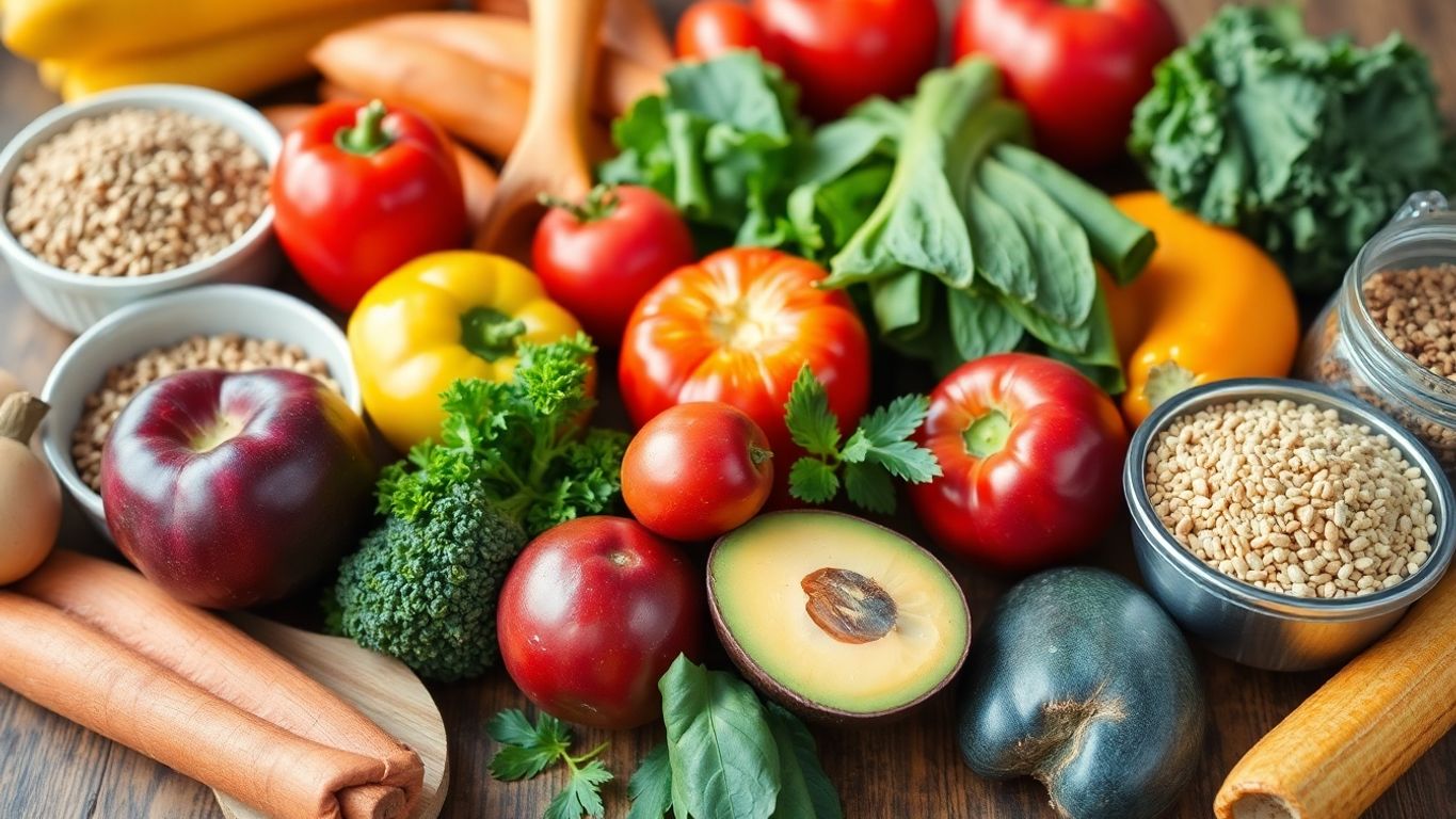 Healthy foods for managing Type 2 Diabetes.