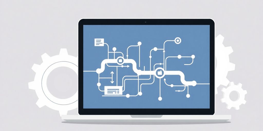 Laptop displaying data engineering tasks.