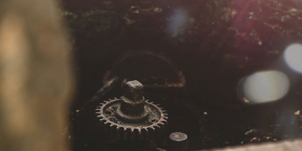 auto parts on black surface