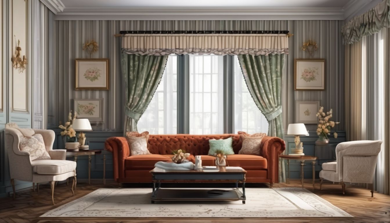 cleaning curtains and upholstery