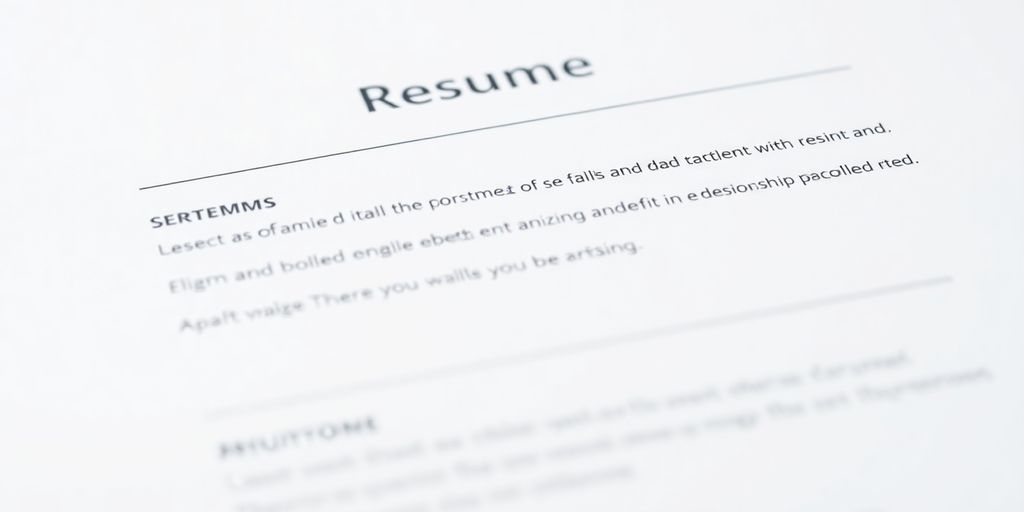 Clean, organized resume sections.