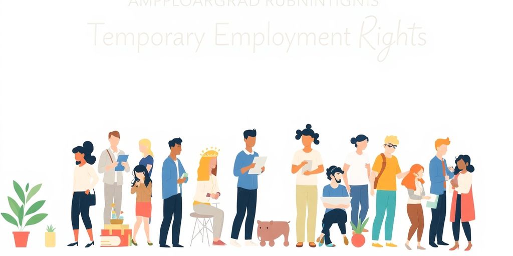 Illustrasjon av rettigheter for midlertidig ansatte.