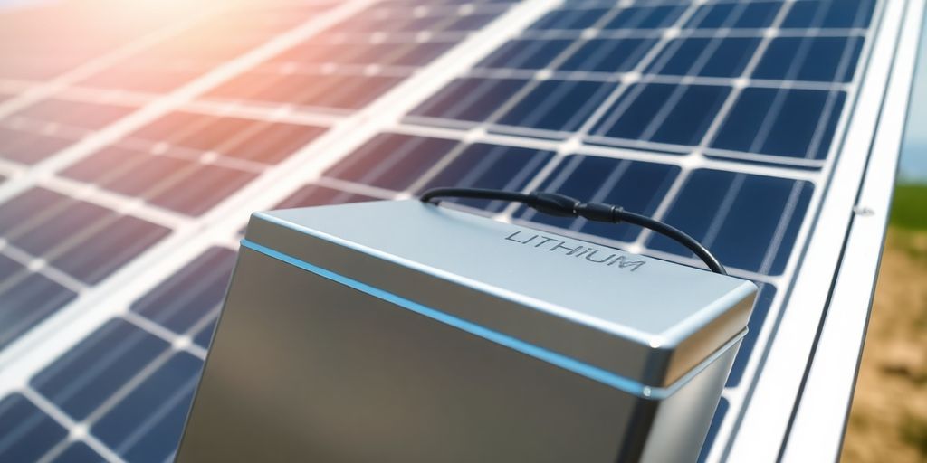 Solar panels and lithium battery
