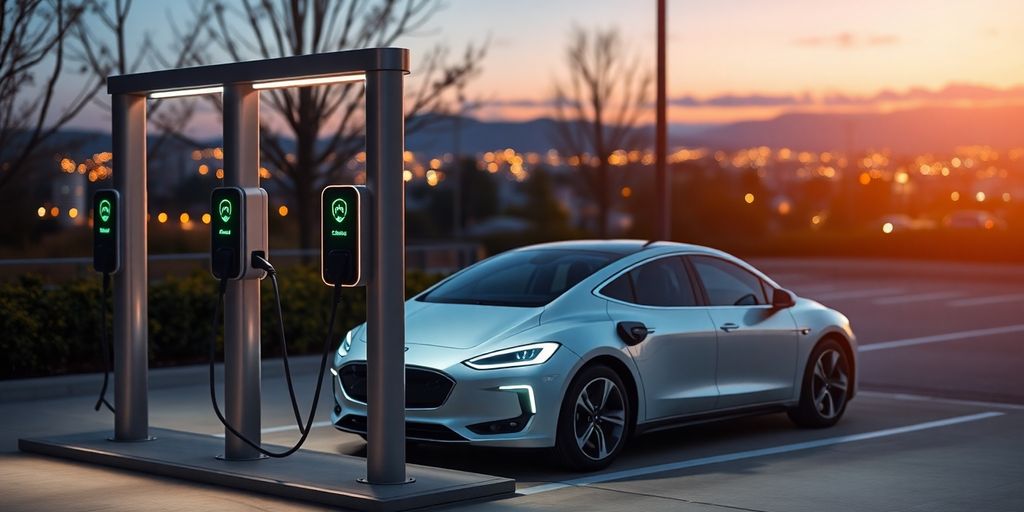 EV charging station.