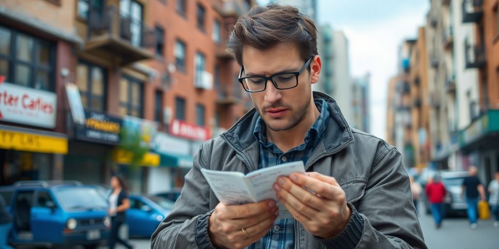 Private investigator analyzing evidence in a diverse setting.