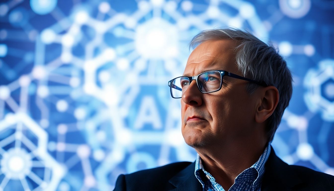 Eric Schmidt contemplating the future of artificial intelligence.