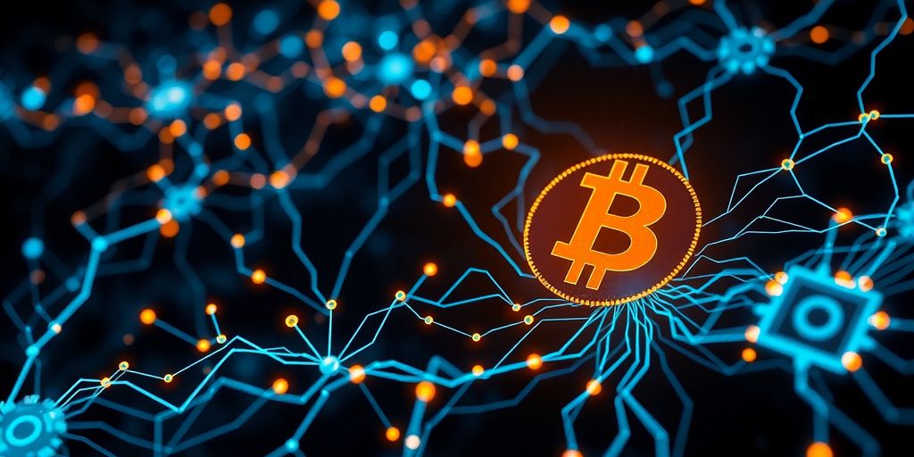 What Is Tensor Space AI Crypto? Everything You Need to Know! 3 Neural networks and circuits representing decentralized AI technology.