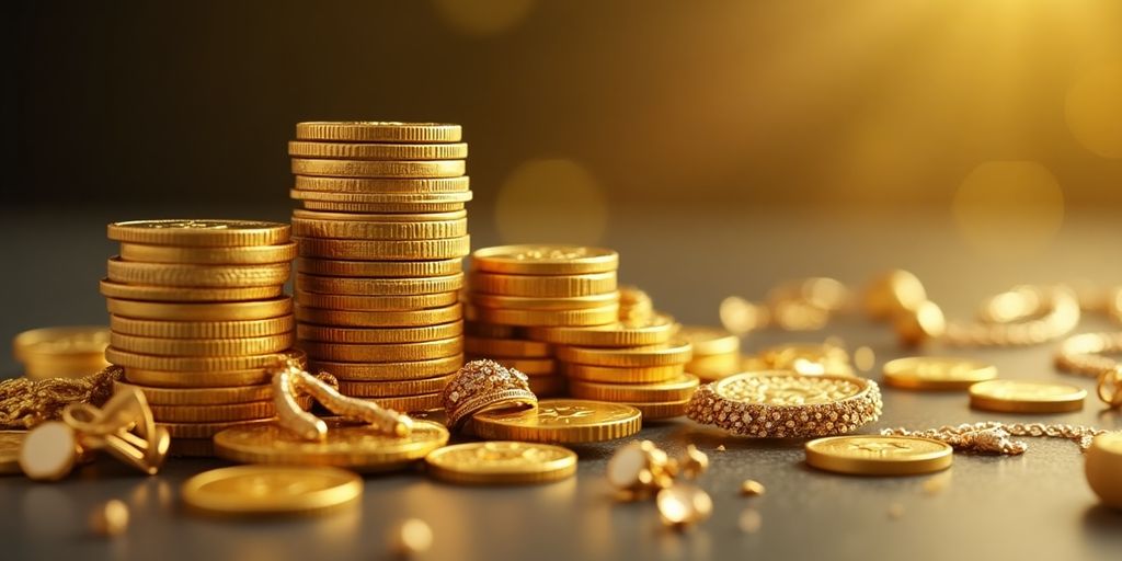 Échange de pièces et bijoux en or.