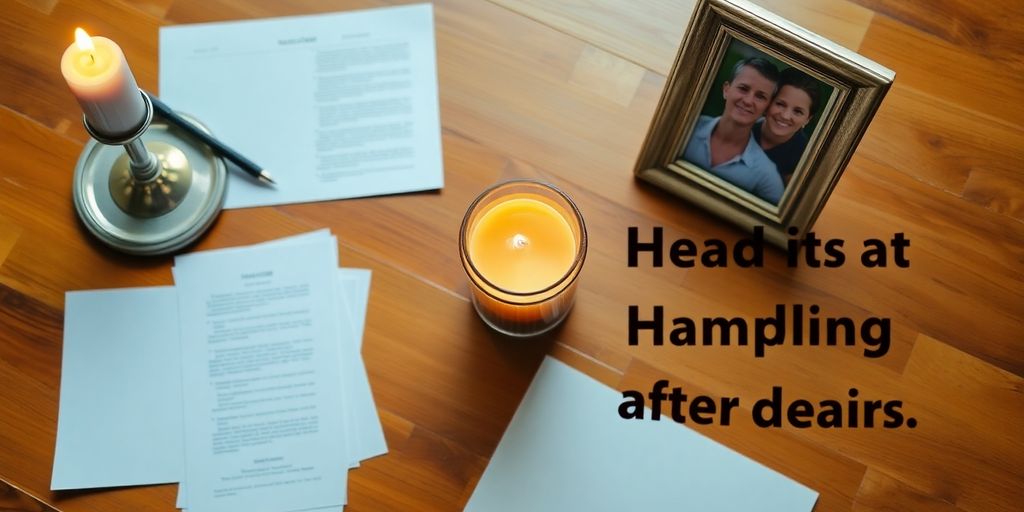 Wichtige Dokumente und Erinnerungsfoto auf einem Tisch.