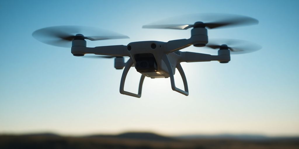 Drone FPV miniature dans le ciel