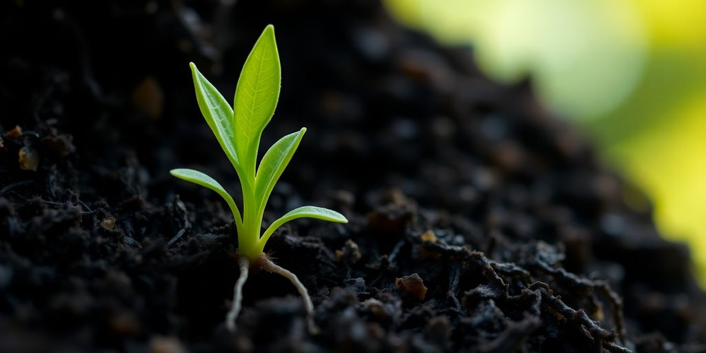 Sustrato de fibra con plantas nativas.