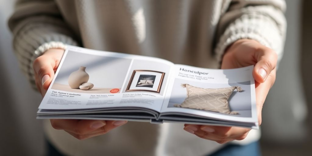 Coupon book with home decor items