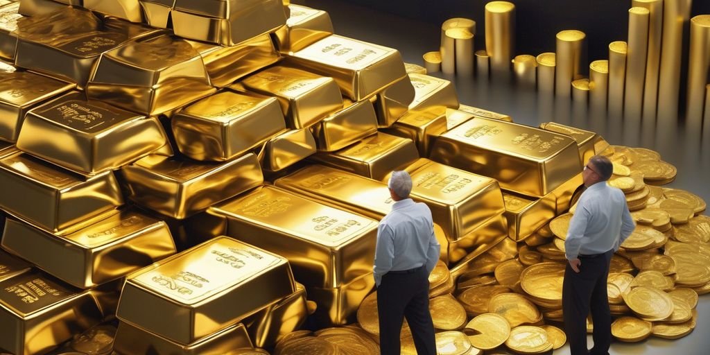 institutional investors analyzing gold prices in a financial market setting
