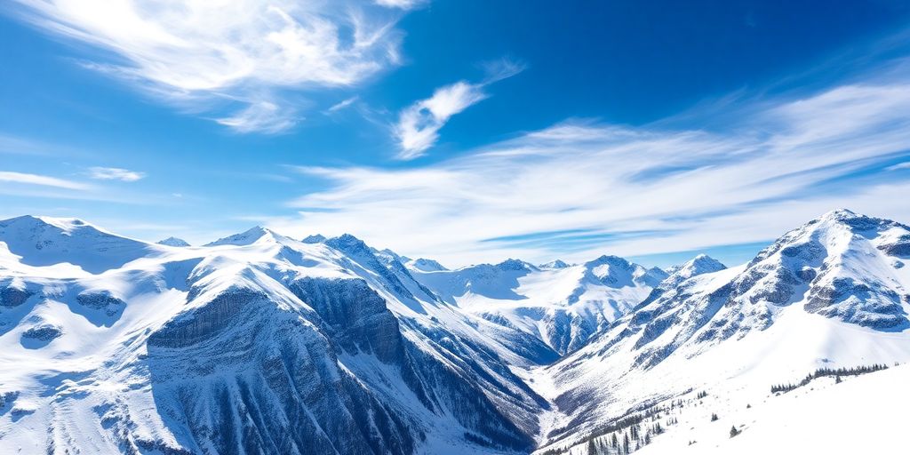 Alpes enneigées en juillet