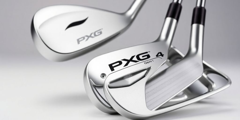 PXG Gen 4 driver and irons on a clean background.