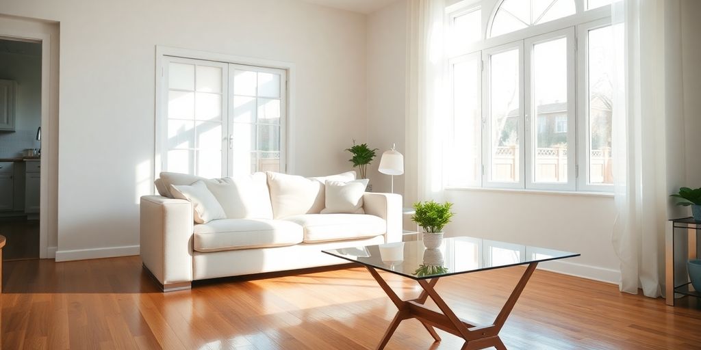 Sparkling clean home interior after professional deep cleaning.
