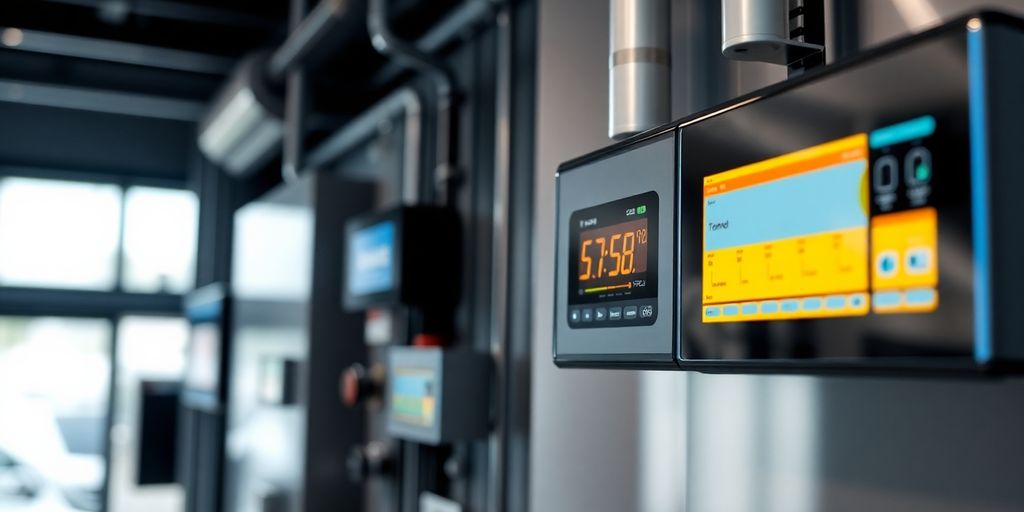 Automated thermoregulation technology in a modern setting.