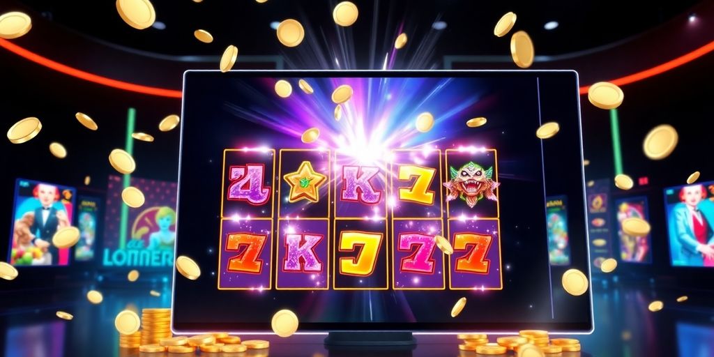 ภาพสล็อตออนไลน์ CHANGPLAY88 วงล้อหมุน เหรียญดิจิทัล หน้าจอทันสมัย