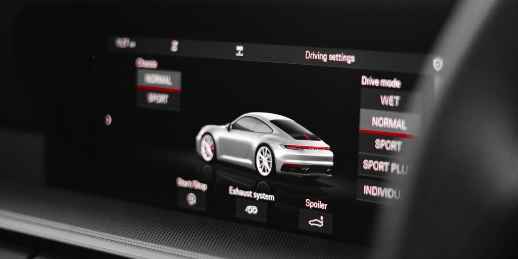 a car on a screen