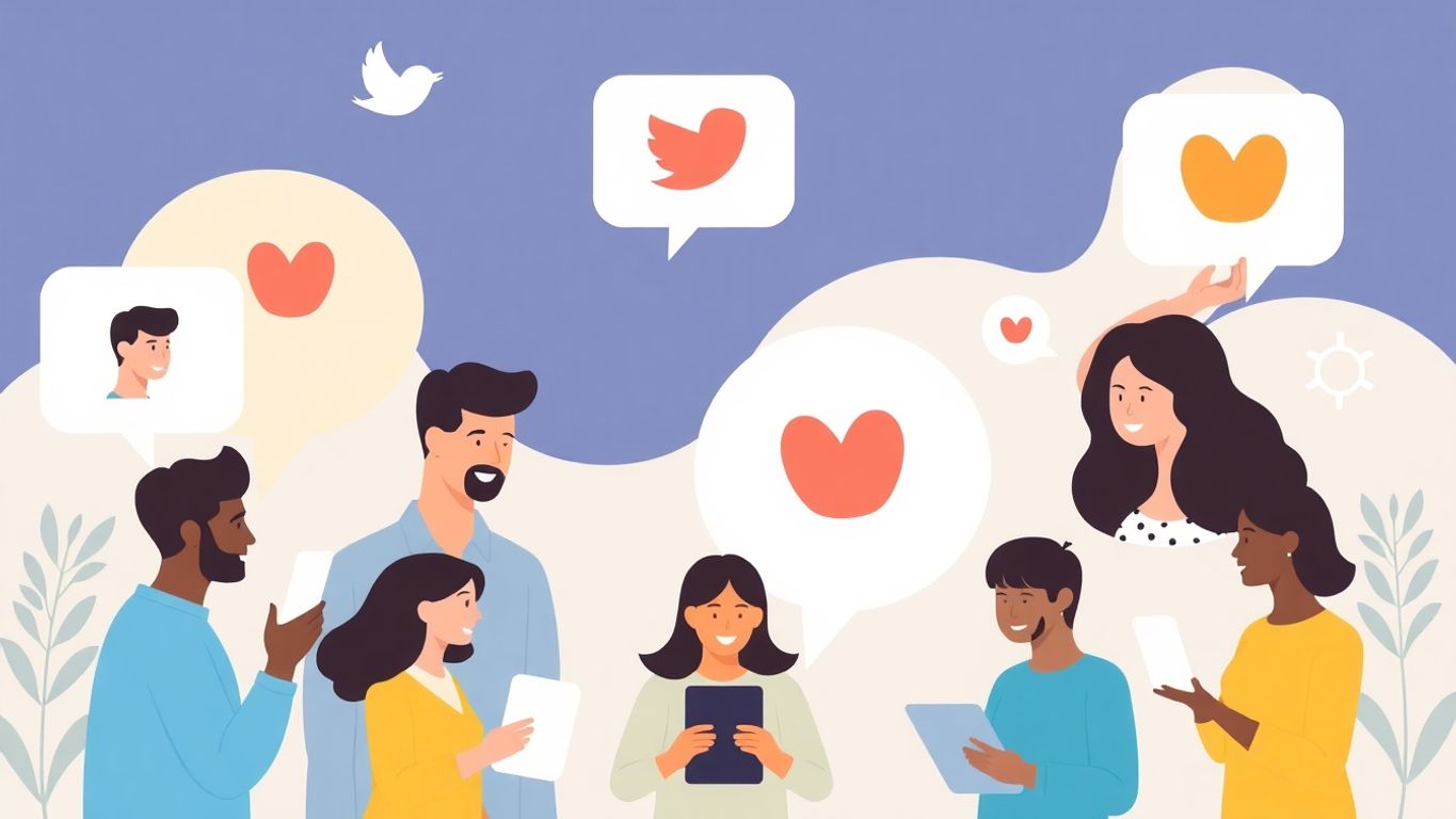 Mennesker som bruker sosiale medier til å engasjere.