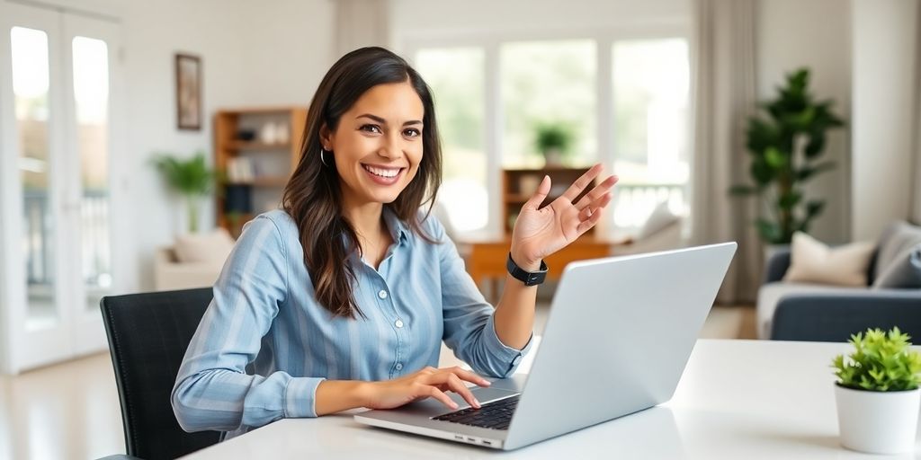 Mortgage professional helping client remotely