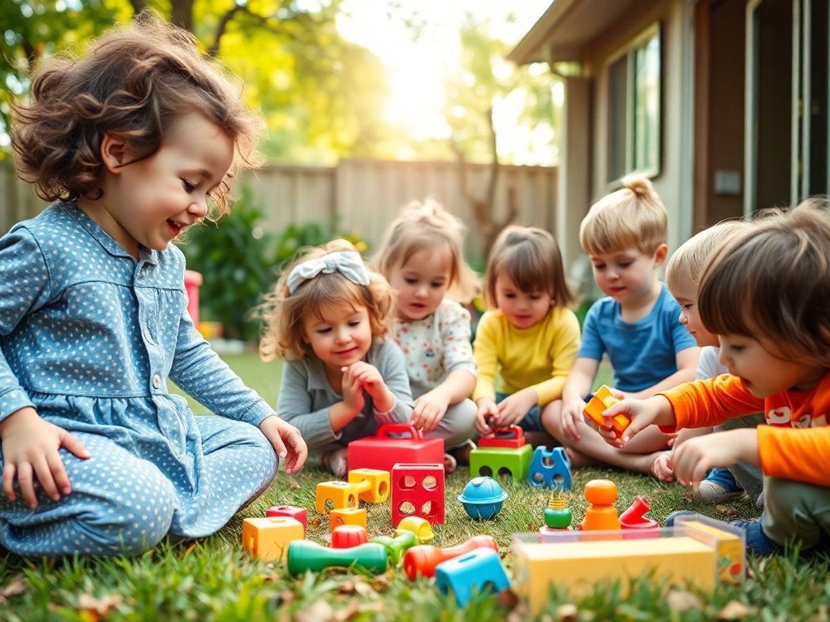 Copii jucându-se liber în natură.
