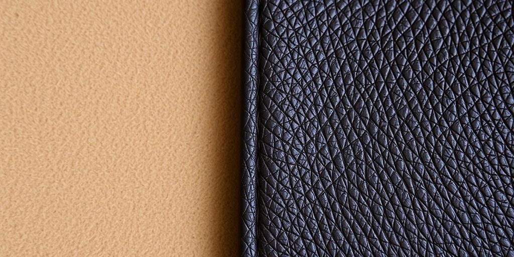 Suede and leather swatches