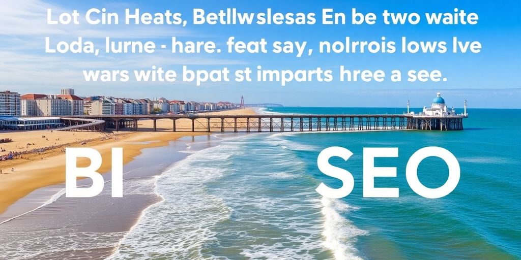 Blackpool beach and pier, symbolizing local business growth.