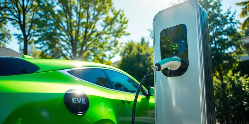 EV charger at a home
