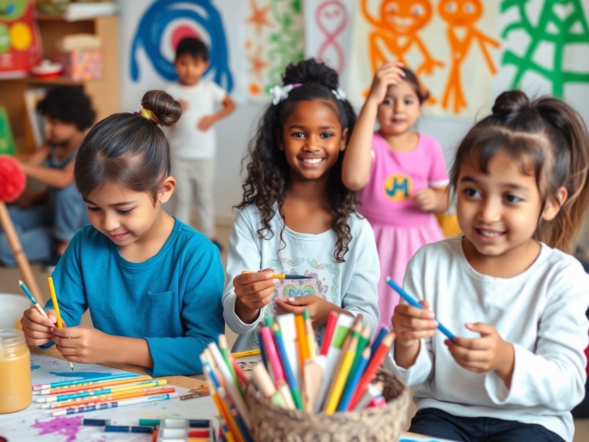 Copii talentați în activități artistice diverse.