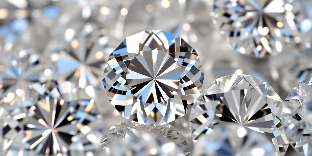 Elegant moissanite jewelry sparkling.