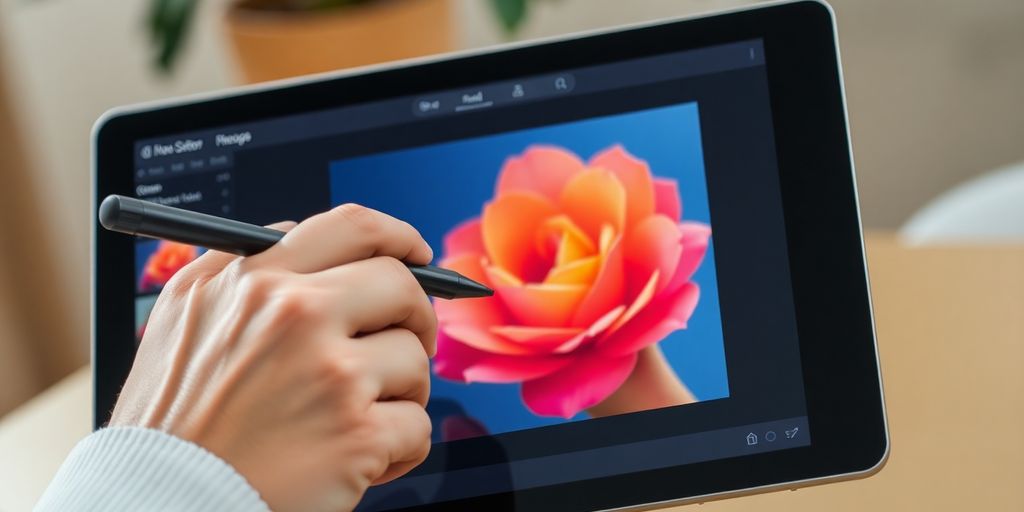 AI photo editing tools on a computer screen.