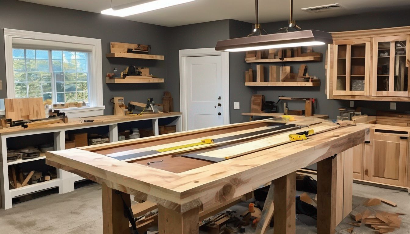 beginner woodworking projects in a home workshop