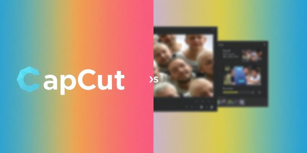 CapCut logo alongside competitor video editing software.
