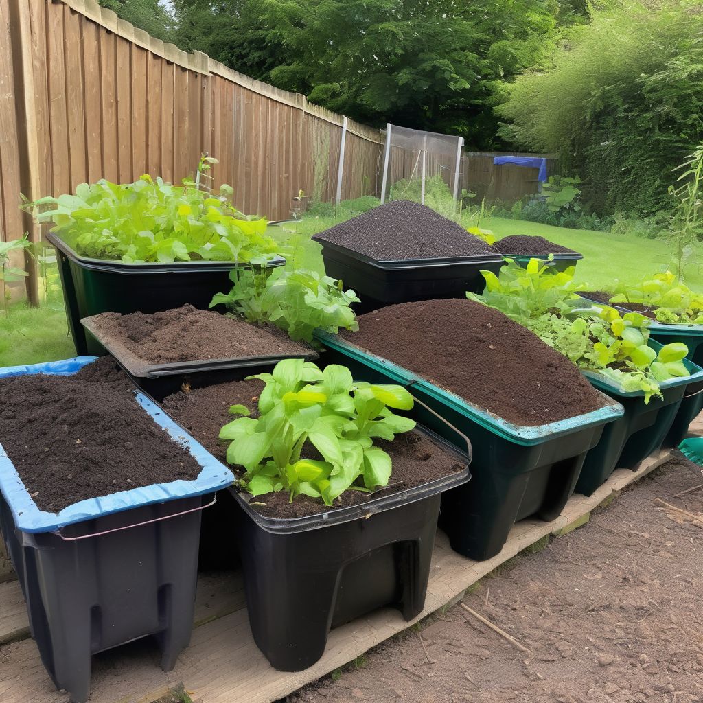 homemade organic fertilizers in a UK garden