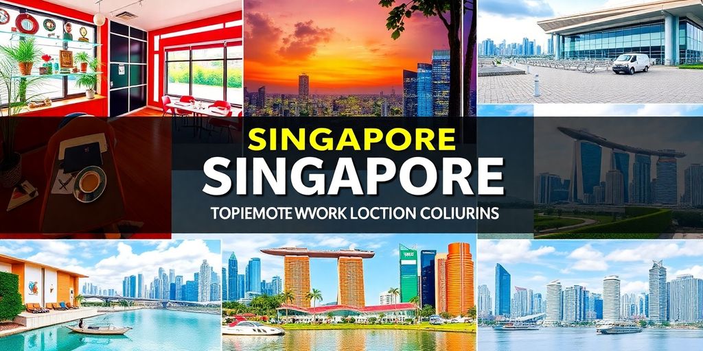 Chic cafes and co-working spaces in Singapore for remote work.