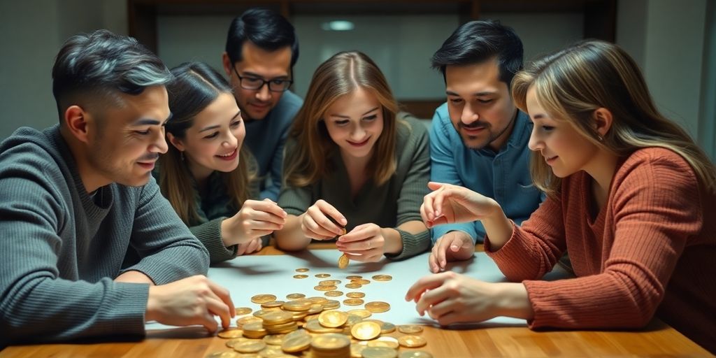 Une famille investissant dans l'or ensemble.