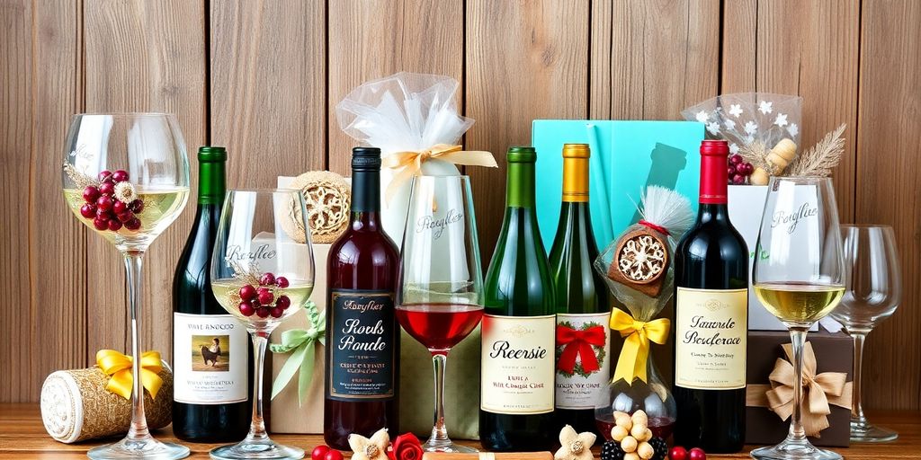 Collection of unique gifts for wine lovers.