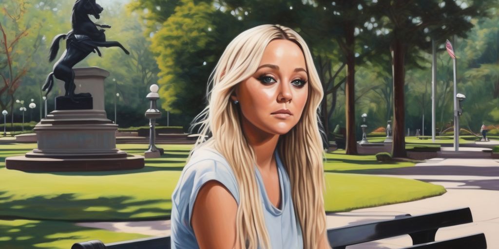 Amanda Bynes in a serene park, reflecting on life
