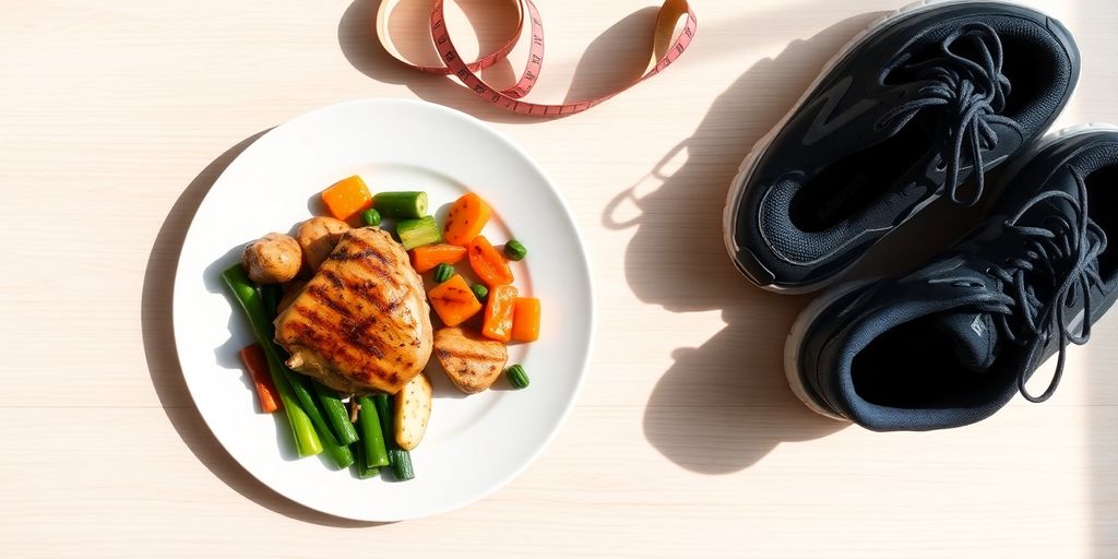 Minimal food, measuring tape, and active shoes.