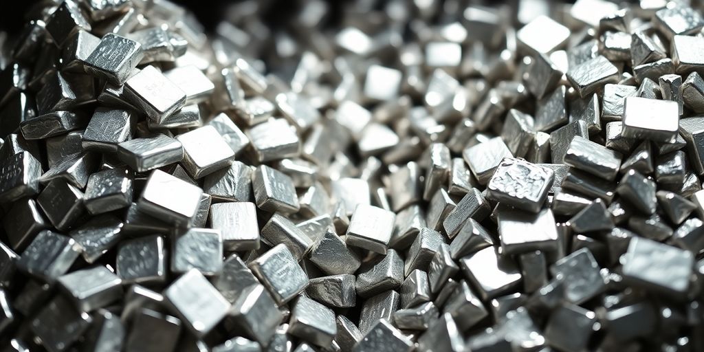 Lingots d'argent recyclés et primaires