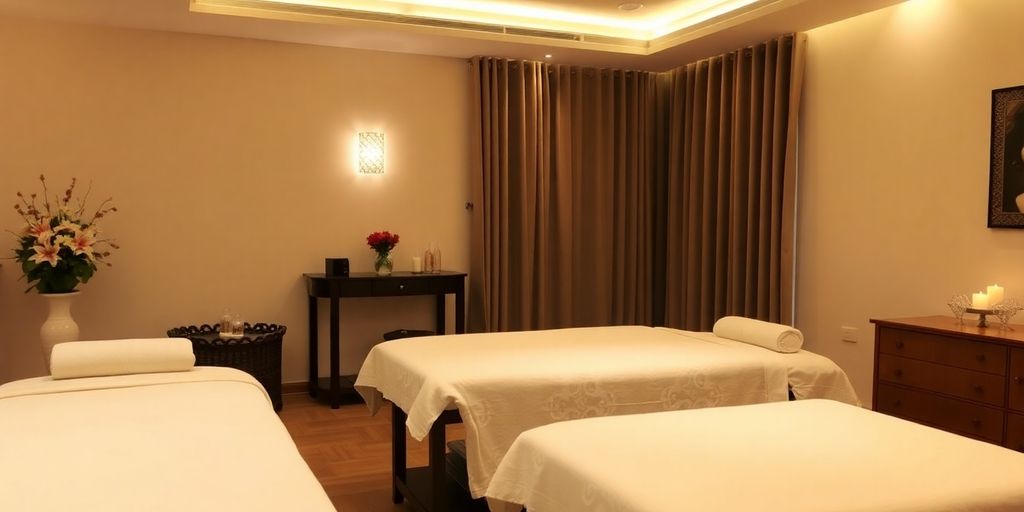 İstanbul'da masaj merkezleri için huzurlu bir ortam.