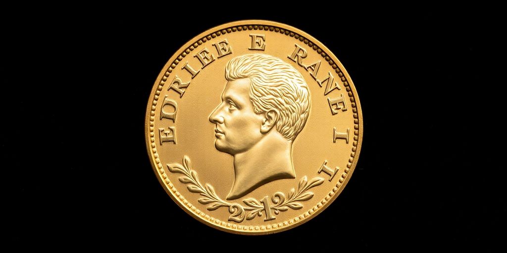 Pièce de 20 francs en or de Napoléon.