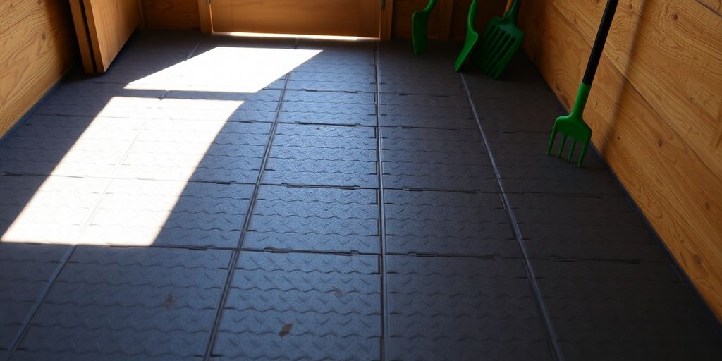 Durable shed floor, modern design